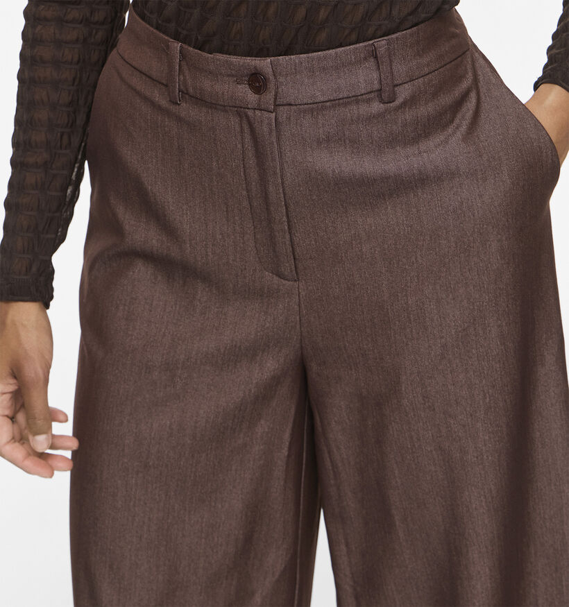 Vila Ofala Donkerbruine Geklede Broek voor dames (378499)