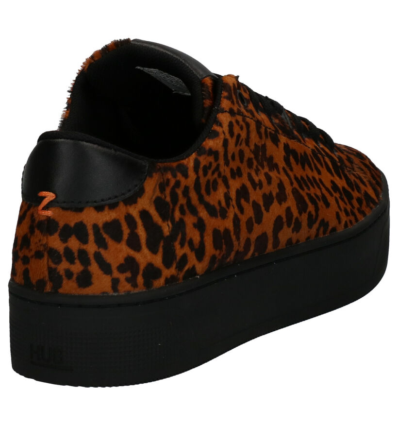 Hub Hook XL Cognac Sneakers in kunstleer (255692)