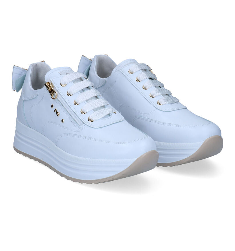 NeroGiardini Baskets casual en Blanc en cuir (307495)