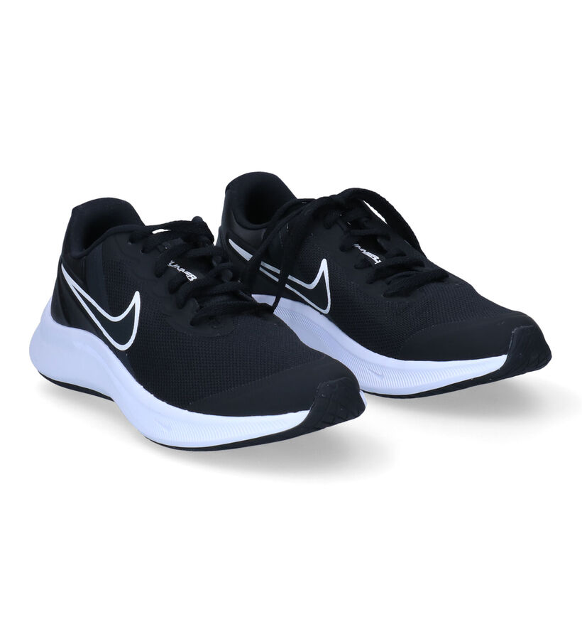 Nike Star Runner 3 GS Zwarte Sneakers in stof (308926)