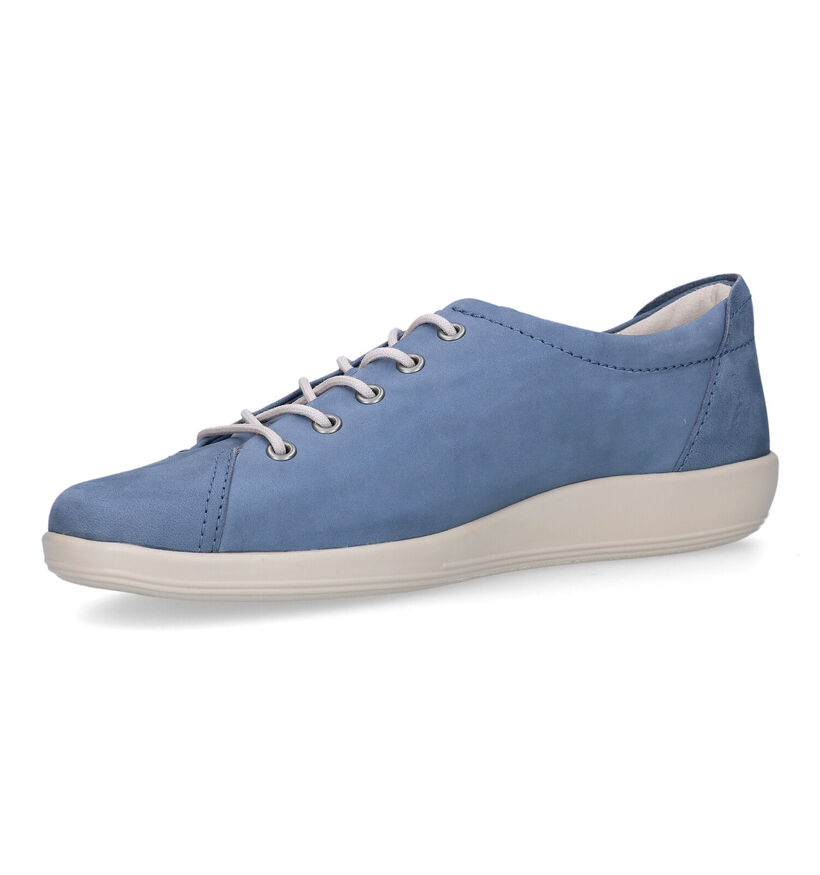 ECCO Soft 2.0 Chaussures à lacets en Bleu pour femmes (336855) - pour semelles orthopédiques