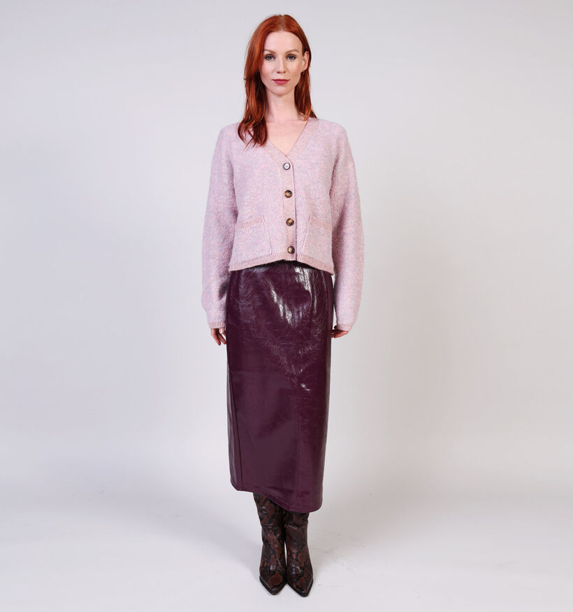 Rue Mazarine Caresse Gilet en Rose pour femmes (365475)