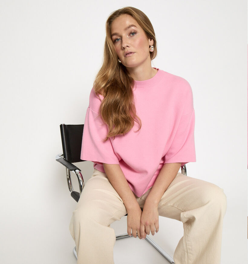 Minus Lupi Knit Roze T-shirt voor dames (371809)