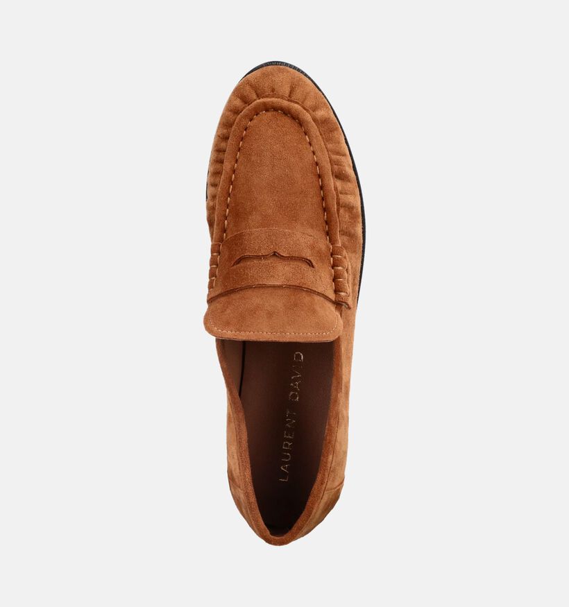 Laurent David Chaussures plates en Cognac pour femmes (382303)