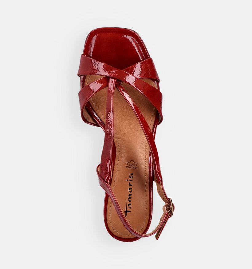 Tamaris Sandales &agrave; talons en Rouge pour femmes (371759)