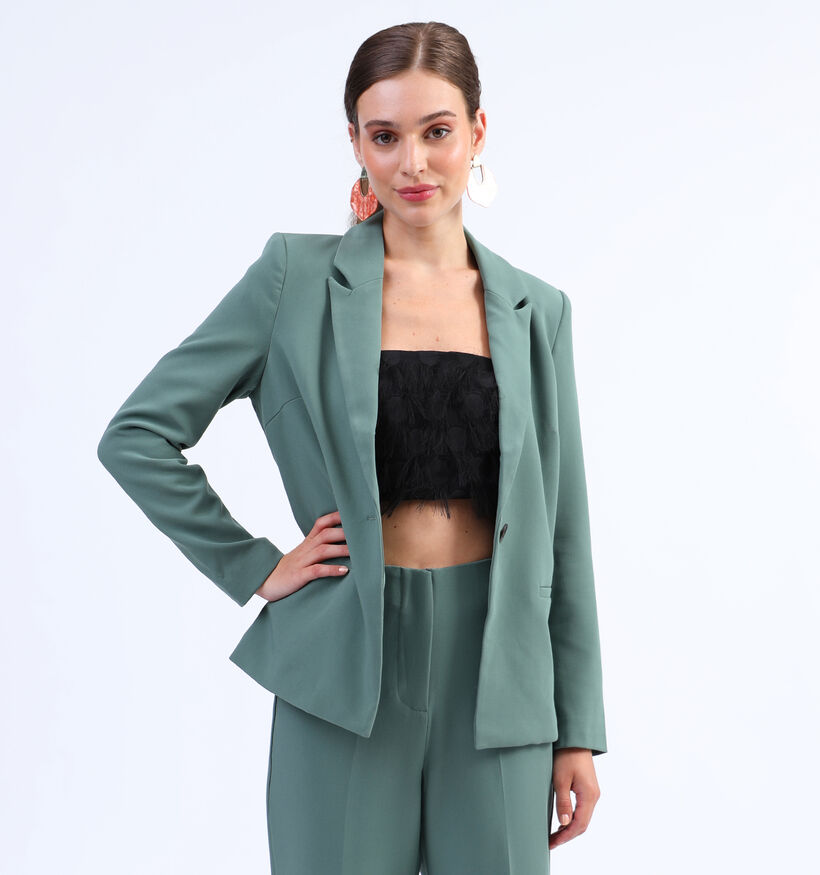 Vero Moda Sandy Blazer taillé en vert pour femmes (328959)