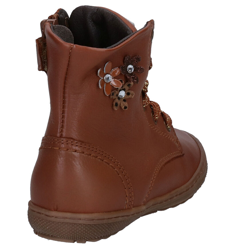 Little David Zasha Bottines en Cognac en cuir (283450)