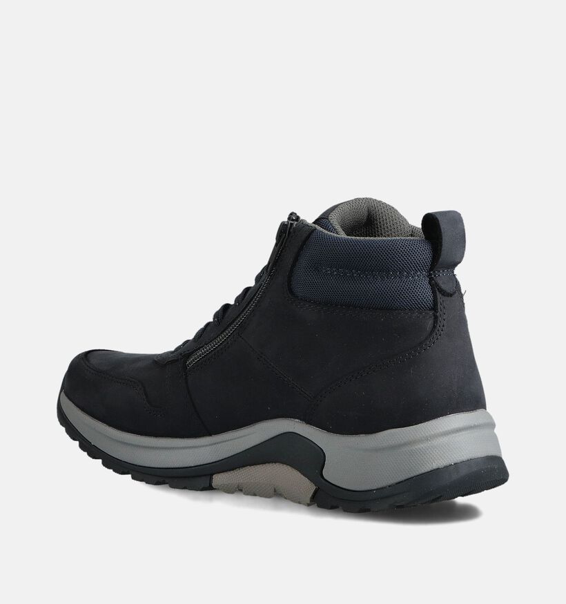 Pius Gabor Blauwe Hoge Veterschoenen voor heren (363663) - geschikt voor steunzolen
