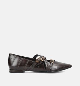Tamaris Chaussures plates en Brun fonc&eacute; pour femmes (376636)