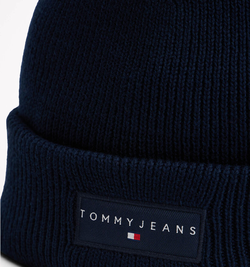 Tommy Hilfiger Linear Beanie Bonnet en Bleu foncé pour hommes (362642)