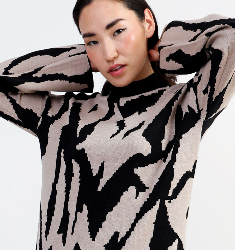 Vero Moda Gold Zwarte Trui jurk voor dames (346167)