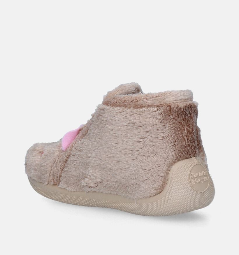 Milo & Mila Pantoufles pour bébé en Beige pour filles (348620)