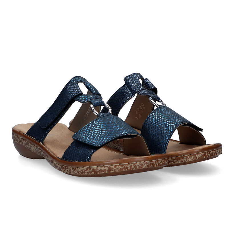 Rieker Blauwe Slippers voor dames (354943)