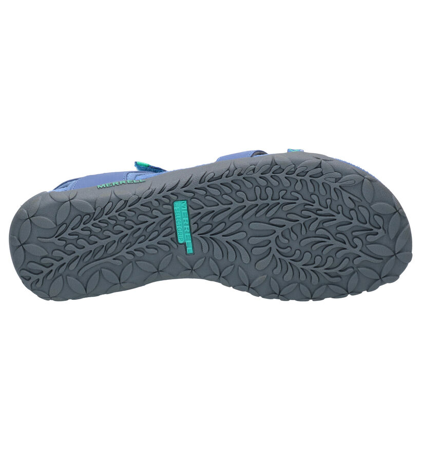 Merrell Terran Cross Sandales en Bleu en cuir (274869)