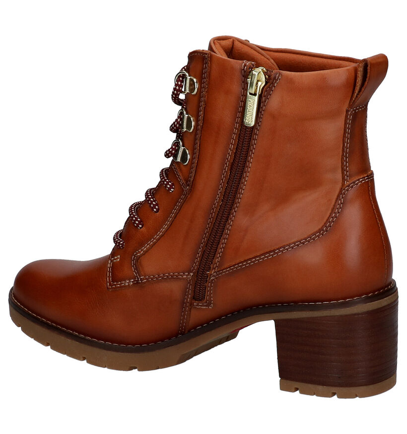 Pikolinos Bottines à lacets en Cognac en cuir (298131)
