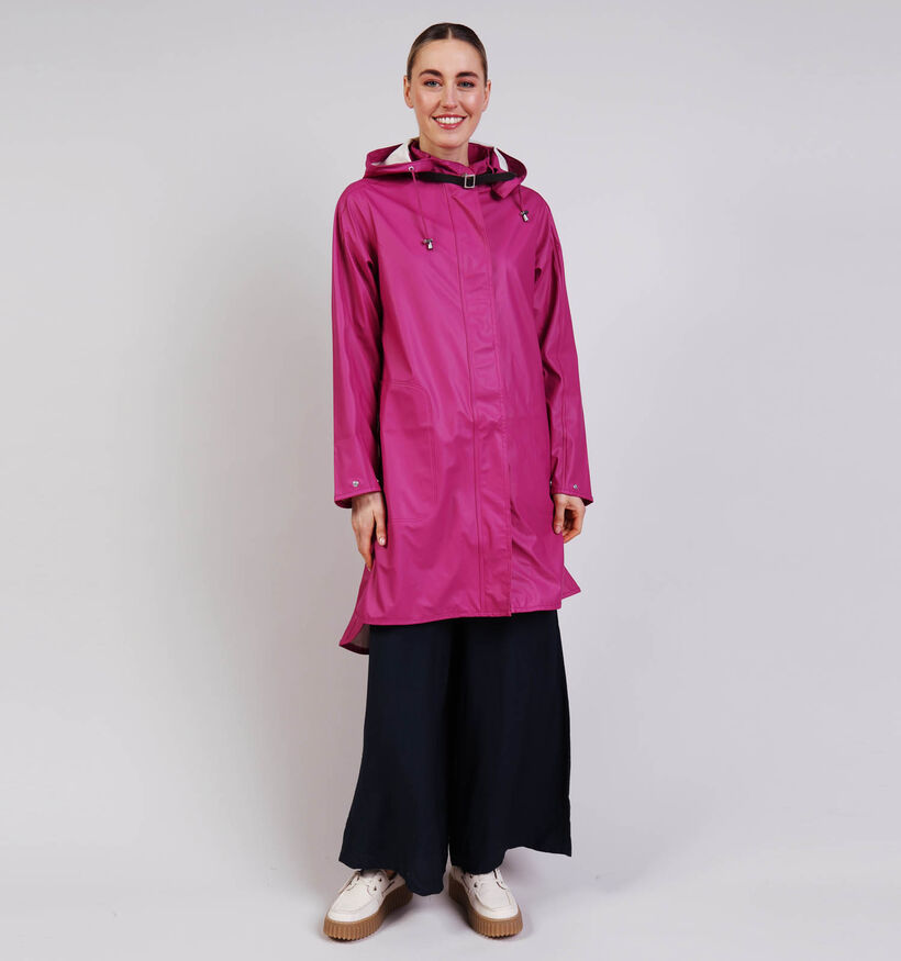 Ilse Jacobsen Paarse Lange Jas voor dames (373257)