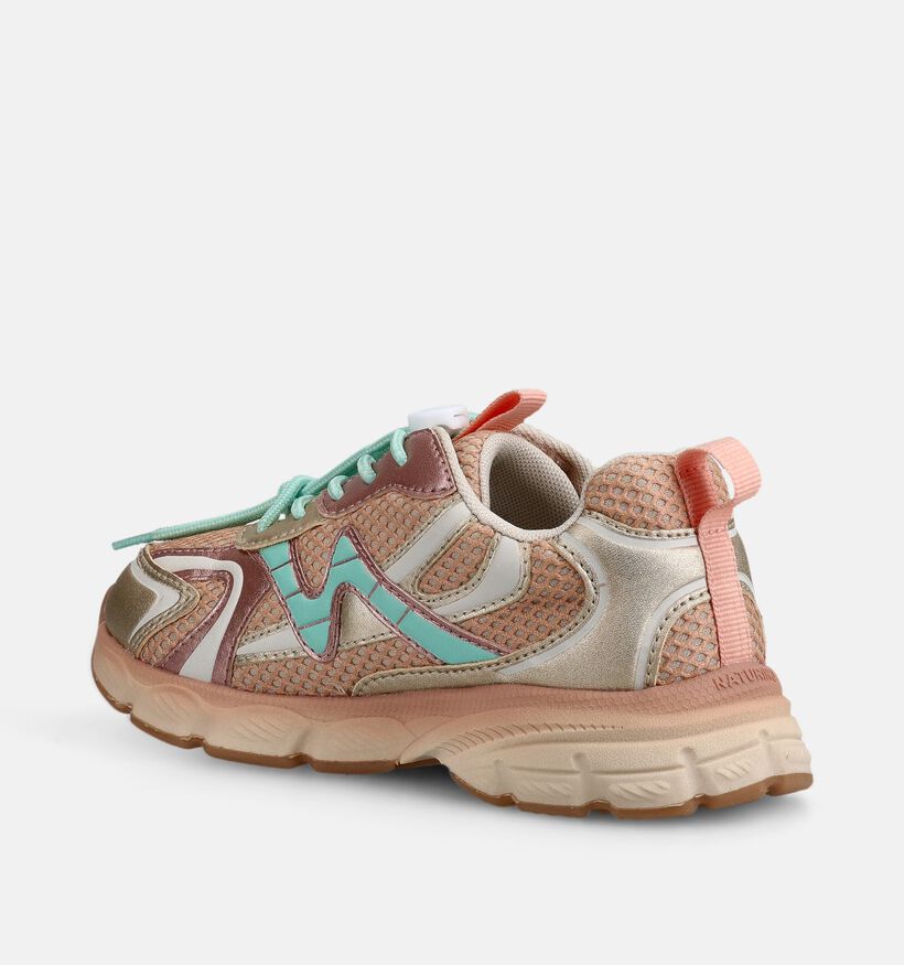 Naturino Wave Gouden Sneakers voor meisjes (371554) - geschikt voor steunzolen