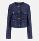 Guess Donkerblauwe Jas Bouclé voor dames (364390)