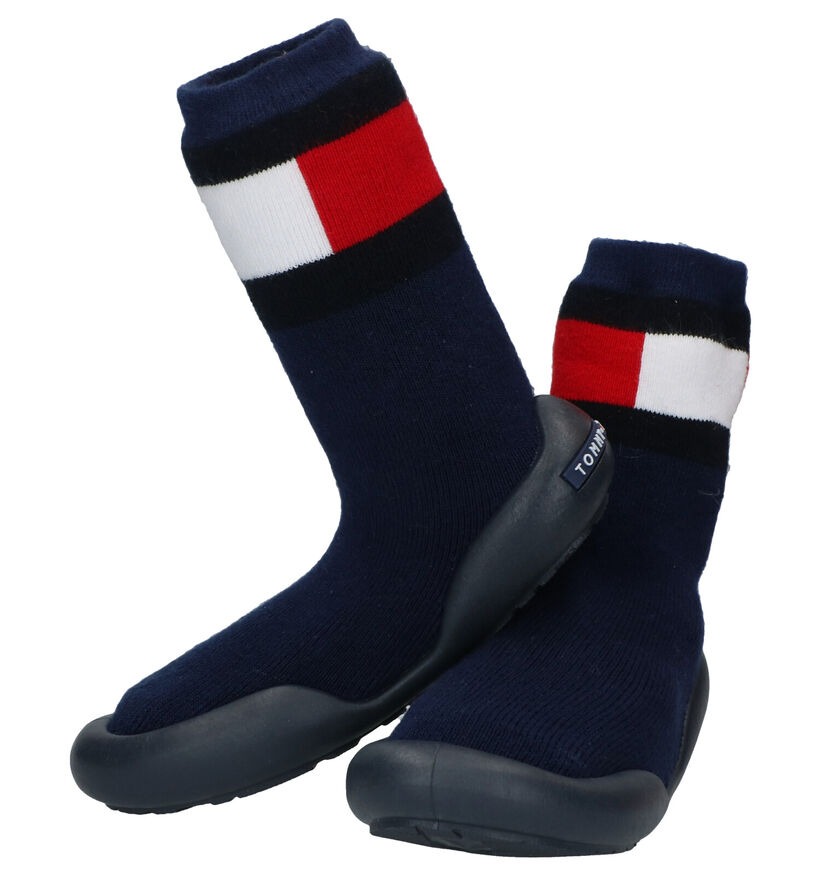 Tommy Hilfiger Pantoufles fermées en Brun foncé en textile (279890)