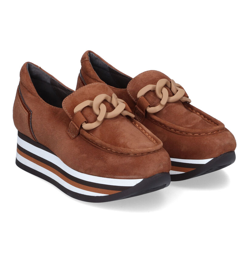 Softwaves Chaussures à enfiler en Cognac pour femmes (316729)