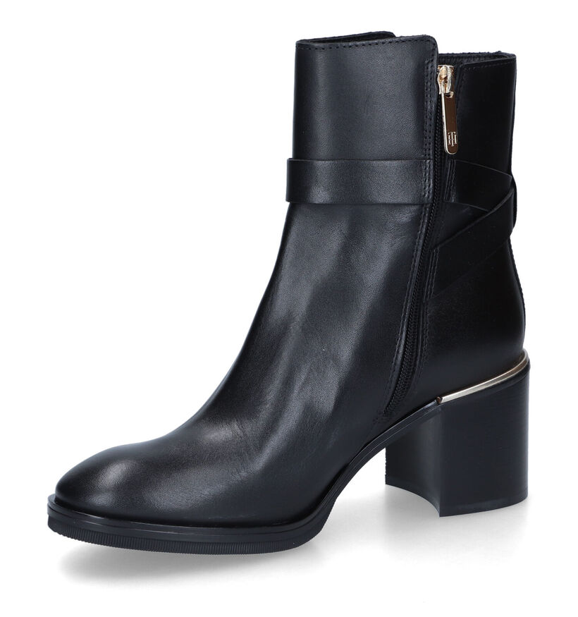 Tommy Hilfiger Belt Bottines en Noir en cuir (314029)