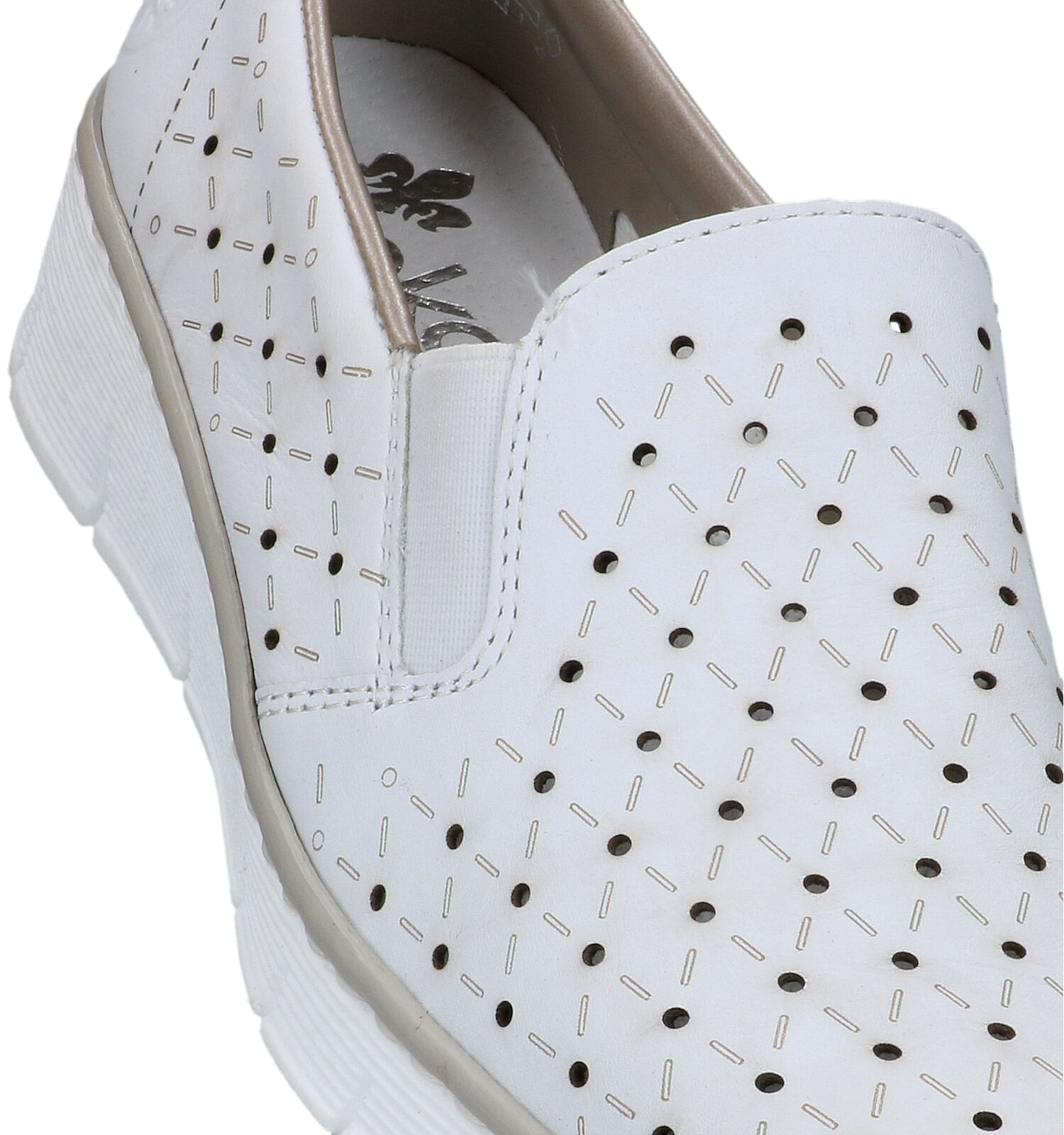 Rieker Witte Instappers Dames Lage schoenen Online op TORFS.BE