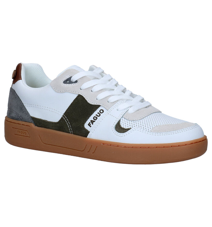 Faguo Ceiba Witte Sneakers in leer (281079)