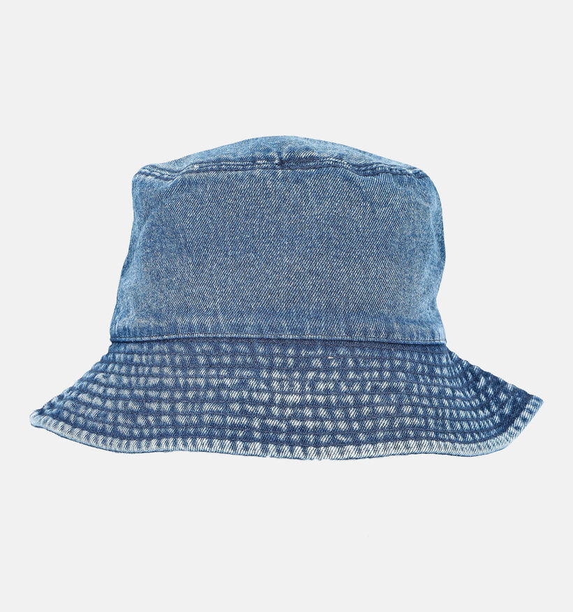 Guess Blue Denim Logo Blauwe Bucket Hat voor dames (372420)