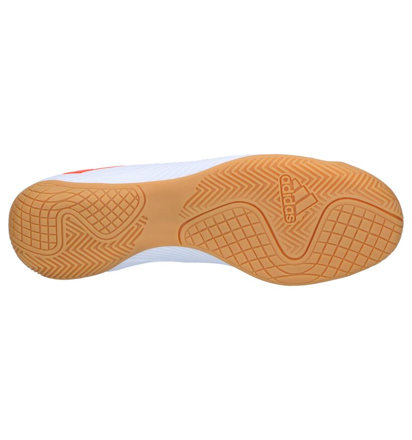 adidas Nemeziz Messi Chaussures de Foot pour Intérieur en blanc en simili cuir (251543)