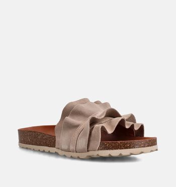 Verbenas Slippers Bruin/Taupe/Blauw/Groen
