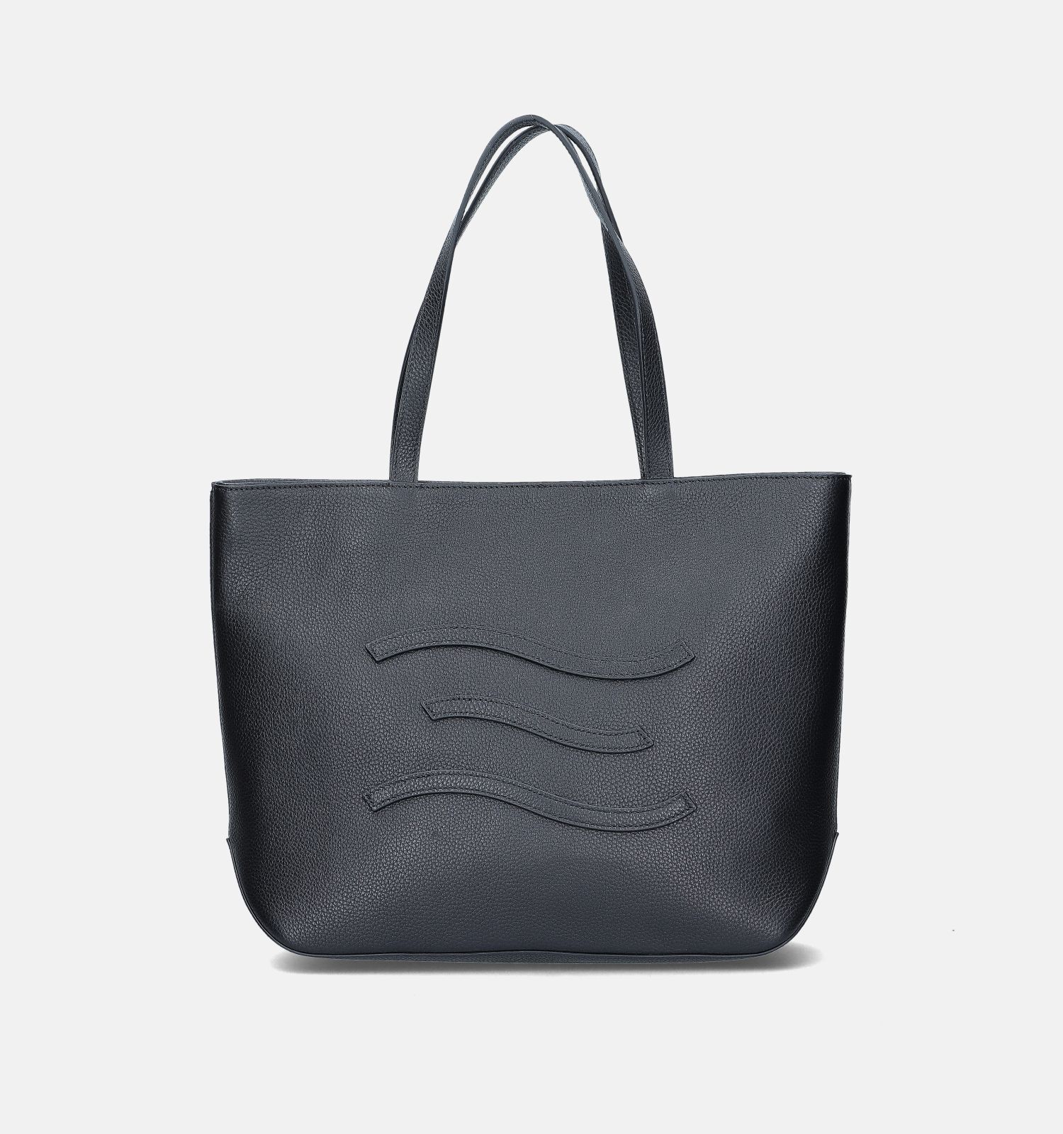 Shopper met rits zwart clearance