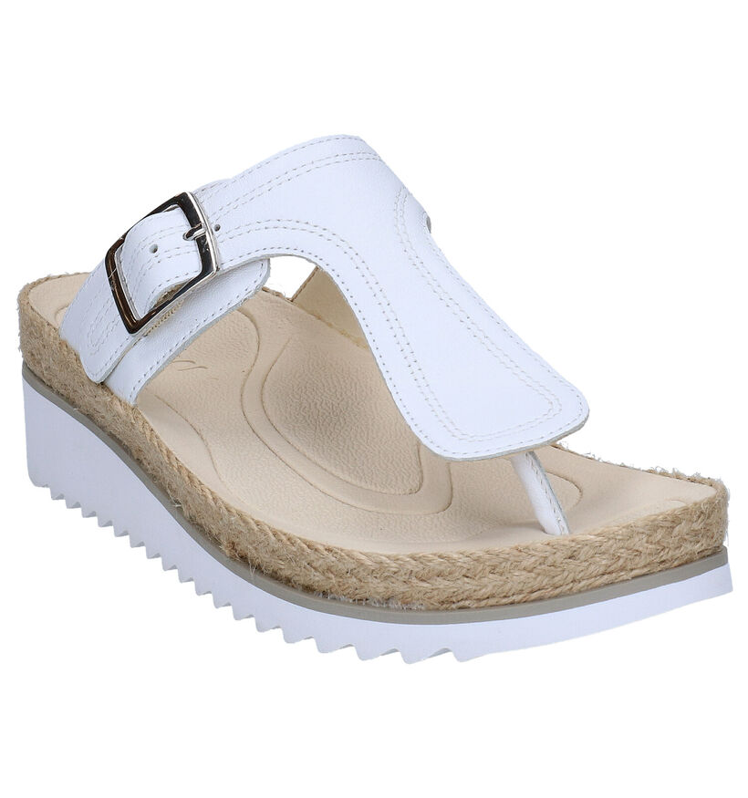 Gabor Best Fitting Witte Teenslippers in leer (271628)