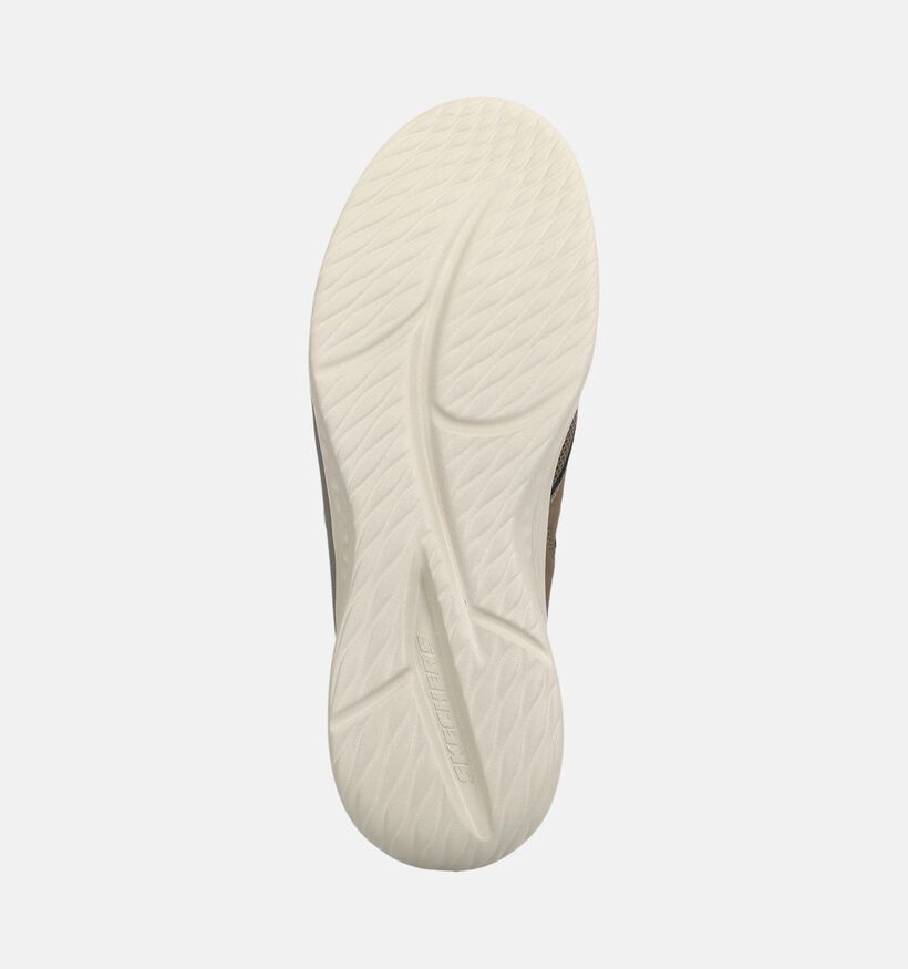 Skechers Slade Caster Baskets en Brun pour hommes (379534) - pour semelles orthop&eacute;diques