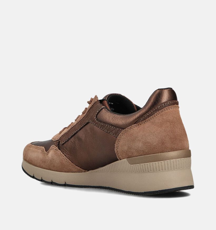 Gabor Bruine Veterschoenen voor dames (360309) - geschikt voor steunzolen
