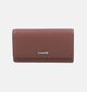 Euro-Leather Cardelli Porte-monnaie &agrave; rabat en Cognac pour femmes (372386)