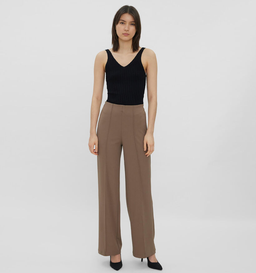 Vero Moda Becky Bruine Geklede Broek (318357)