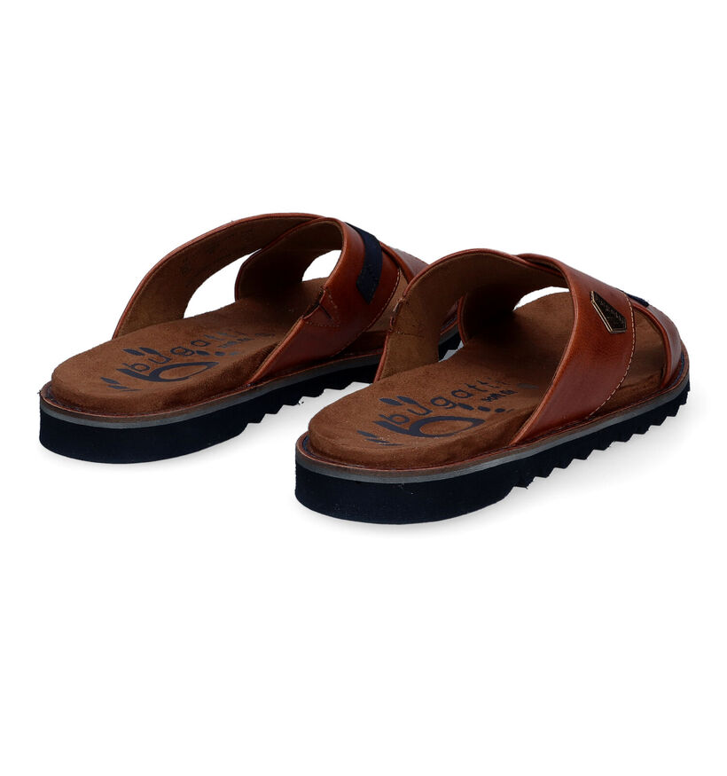 Bugatti Limon Cognac Slippers in leer (306424)