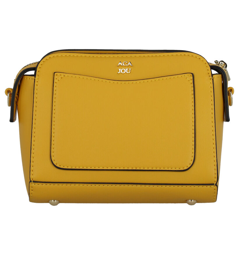 Aca Jou Rubio Sac porté croisé en Jaune en simili cuir (272926)