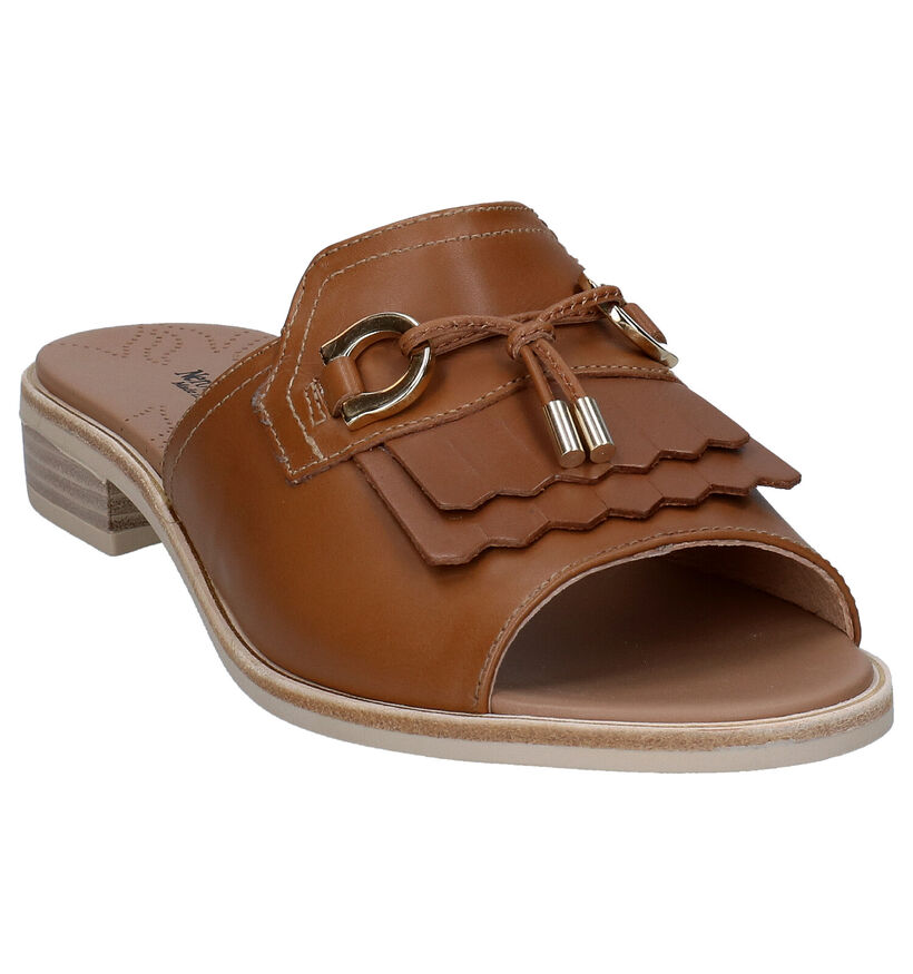 NeroGiardini Nu-pieds plates en Cognac pour femmes (290223)