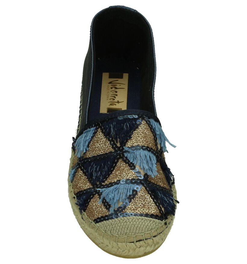 Blauwe Espadrilles Vidorreta met Pailletten , , pdp