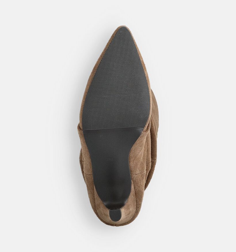 Shoecolate Bottes courtes en Taupe pour femmes (368937)