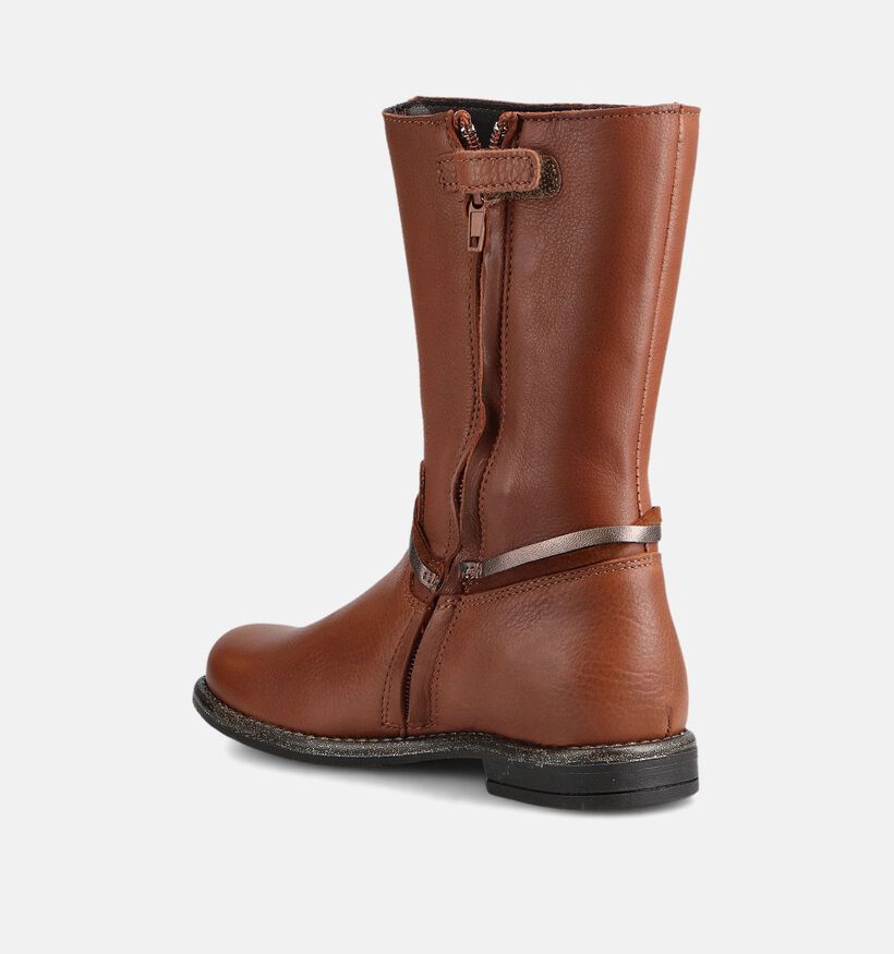 Little David Lipa Cognac Lange Laarsjes Little David Lipa Cognac Lange Laarsjes voor meisjes (364591) - geschikt voor steunzolen