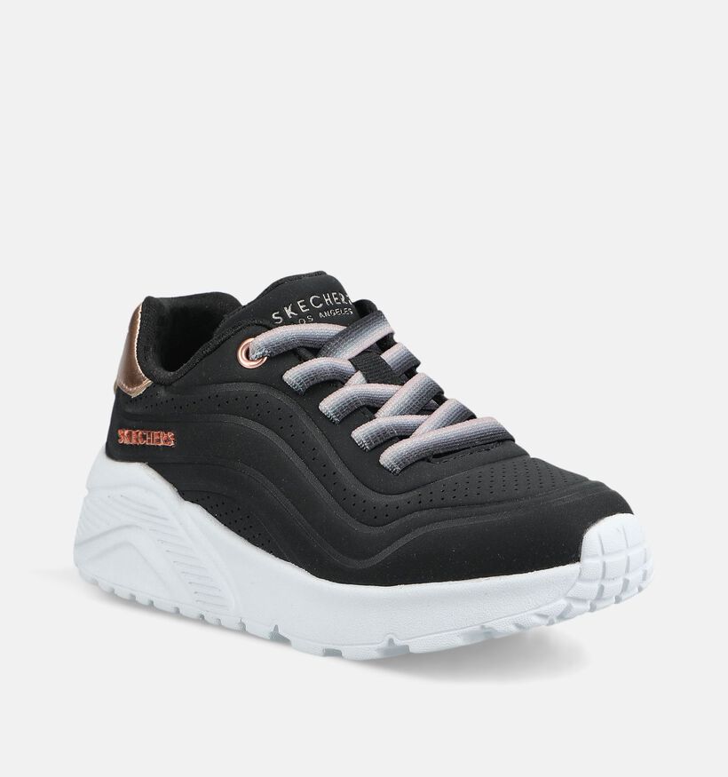 Skechers Uno Lite Baskets basses en Noir pour gar&ccedil;ons, filles (376834)
