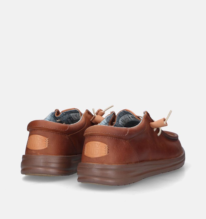 HEYDUDE Wally Grip Cognac Instapper voor heren (330190) - geschikt voor steunzolen