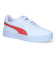Puma Carina 2.0 Glitzy Jr Witte Sneakers voor meisjes (311283) - geschikt voor steunzolen