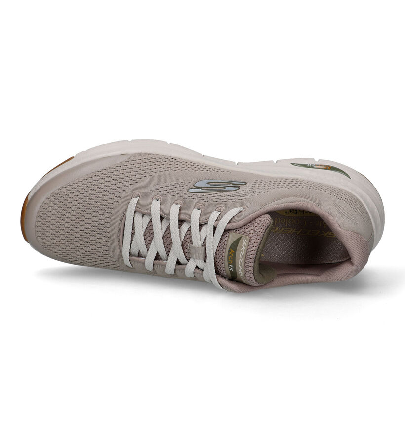Skechers Arch Fit Olijfgroene Sneakers voor heren (340806) - geschikt voor steunzolen