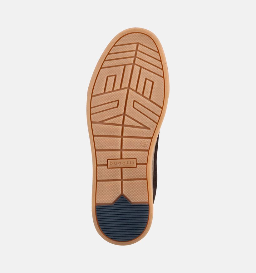 Bugatti Fido Chaussures plates en Brun fonc&eacute; pour hommes (375938) - pour semelles orthop&eacute;diques