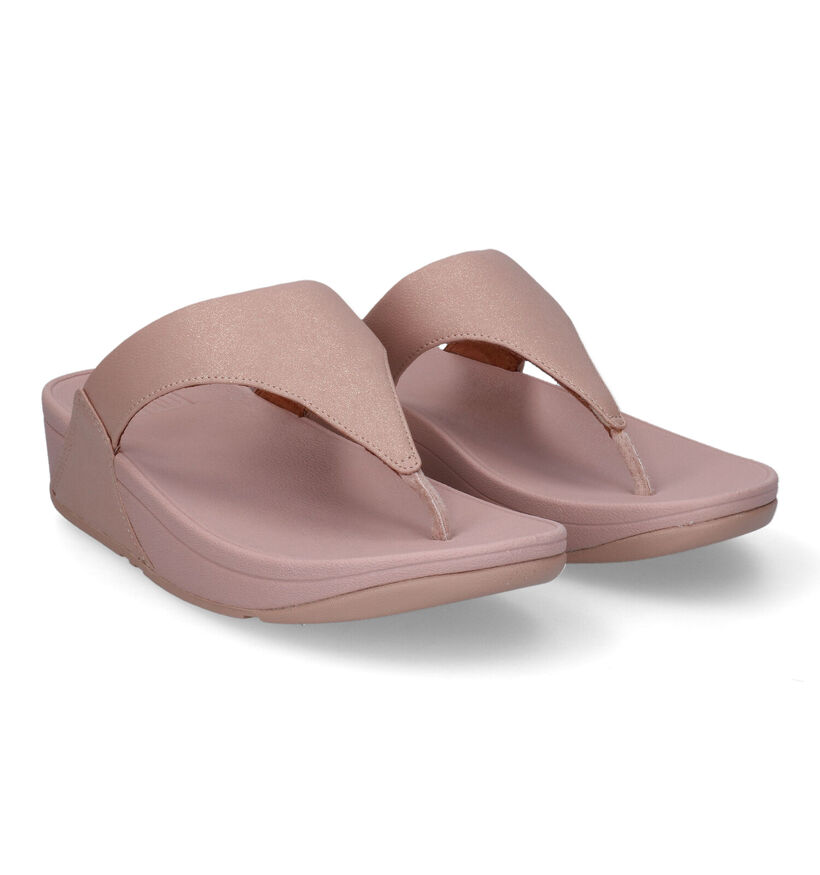 FitFlop Lulu Sparkle Tongs en Rose en synthétique (302645)