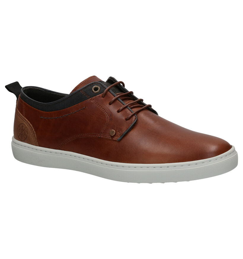 Bullboxer Cognac Veterschoenen in leer (272340)