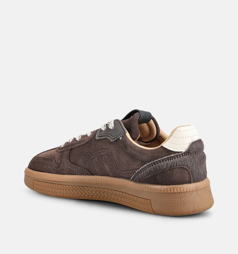 Maruti Yale Donkerbruine Sneakers voor dames (377137) - geschikt voor steunzolen